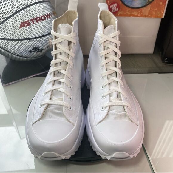 🆕 Converse	Run Star Hike High 'Triple White' - Mens Sizes - Picture 4 of 15